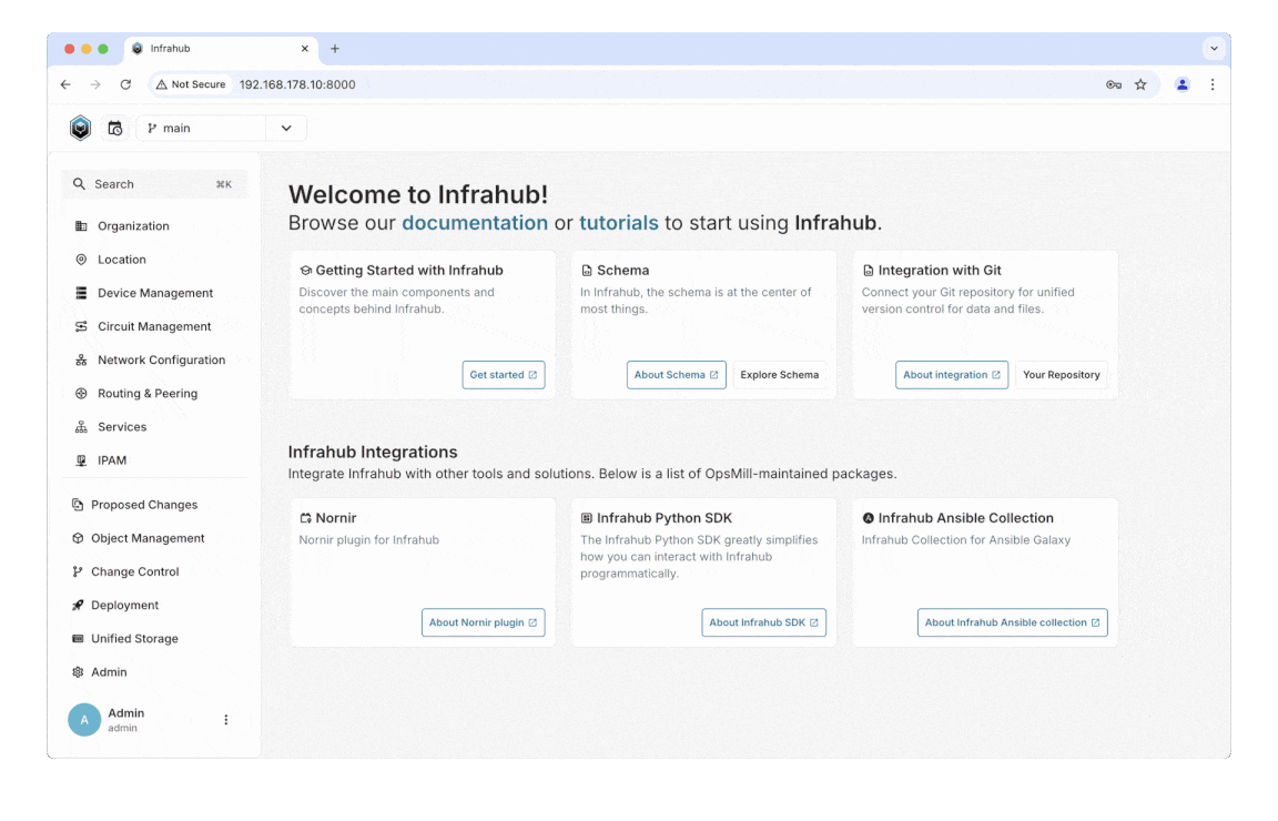 infrahub screenshot