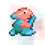 blog icon, a pixel art image of the pokemon porygon