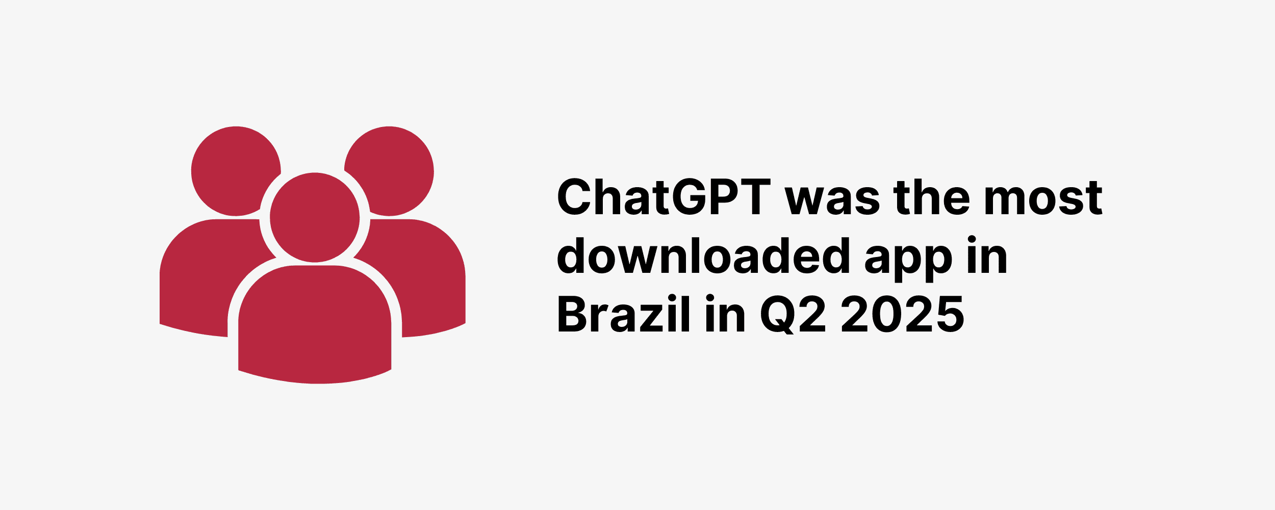 ChatGPT was the most downloaded app in Brazil in Q2 2025