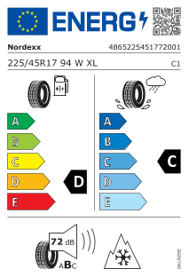 225/45R17 94W XL FR Nordexx 4SeasonDrive DCB72 PCRA