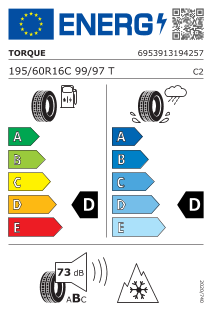 195/60 R16 TL 99/97T WTQ5000 C 6PR M+S 3PMSF