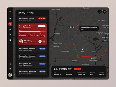 Delivery Tracking Website cargo design package shipping tracking tracking design tracking web app tracking website ui website