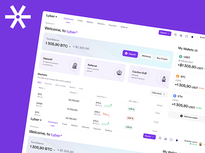Lyber ⭐ Web3 Web App app app design design finance fintech ui ux web app web design web3 website