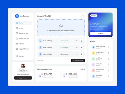 File Converter Web app design best web design dashboard dashboard ui file converter modern ui ui ui design ui ux ui ux design ux web app web application design web design web design inspiration web interface design web ui web ui design webdesign