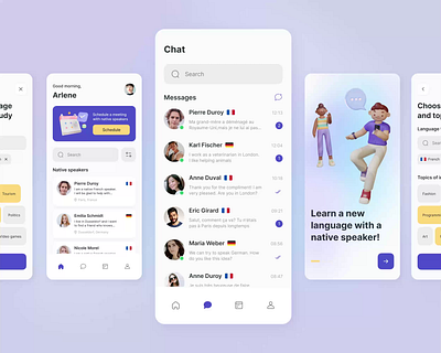 E-learning Mobile App android app animation cources course app e learn e learning e learning app education education app elearning ios app learn language mobile design online course ui ui mobile ux ux mobile