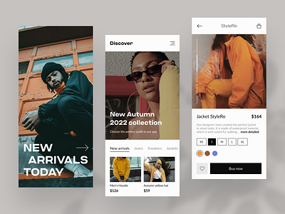 Ecommerce Mobile App Concept app clothing app clothing brand e commerce e commerce app ecommerce ecommerce app fashion app fashion brand mobile app online store shop app