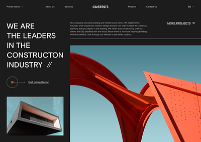 Construction Company Website architecture building company website construction design home home page homepage landing landing page landingpage web web design web page web site webdesign webpage website