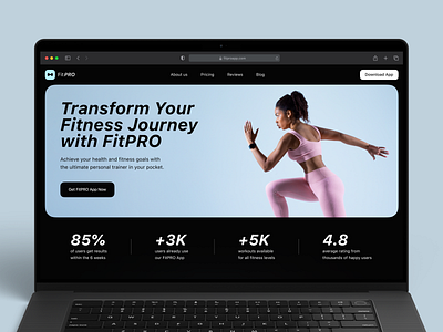 Fitness Website UI Design best web design creative website fitness website ui ui ux design web design web design inspiration web interface design web ui web ui design