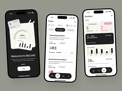 CRM Mobile App UI Design app design app interface application ui best ui crm mobile app crm ui design mobile app design mobile app ui mobile ui modern app ui modern ui onboarding popular ui ux ui ux design