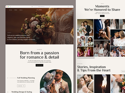 Wedding Agency Website UI Design best web design creative website ui ux design web design web design inspiration web interface design web ui web ui design wedding website