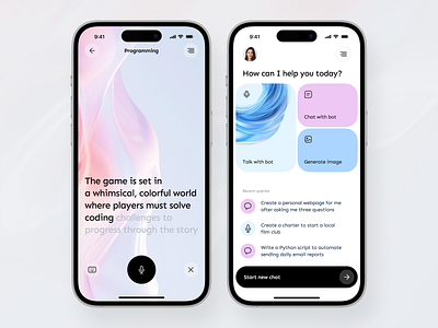 Chatbot Mobile App UI Design app design app interface application ui chatbot mobile chatbot ui chatgpt mobile app design mobile app ui mobile ui modern app ui modern ui ui design ui ux design