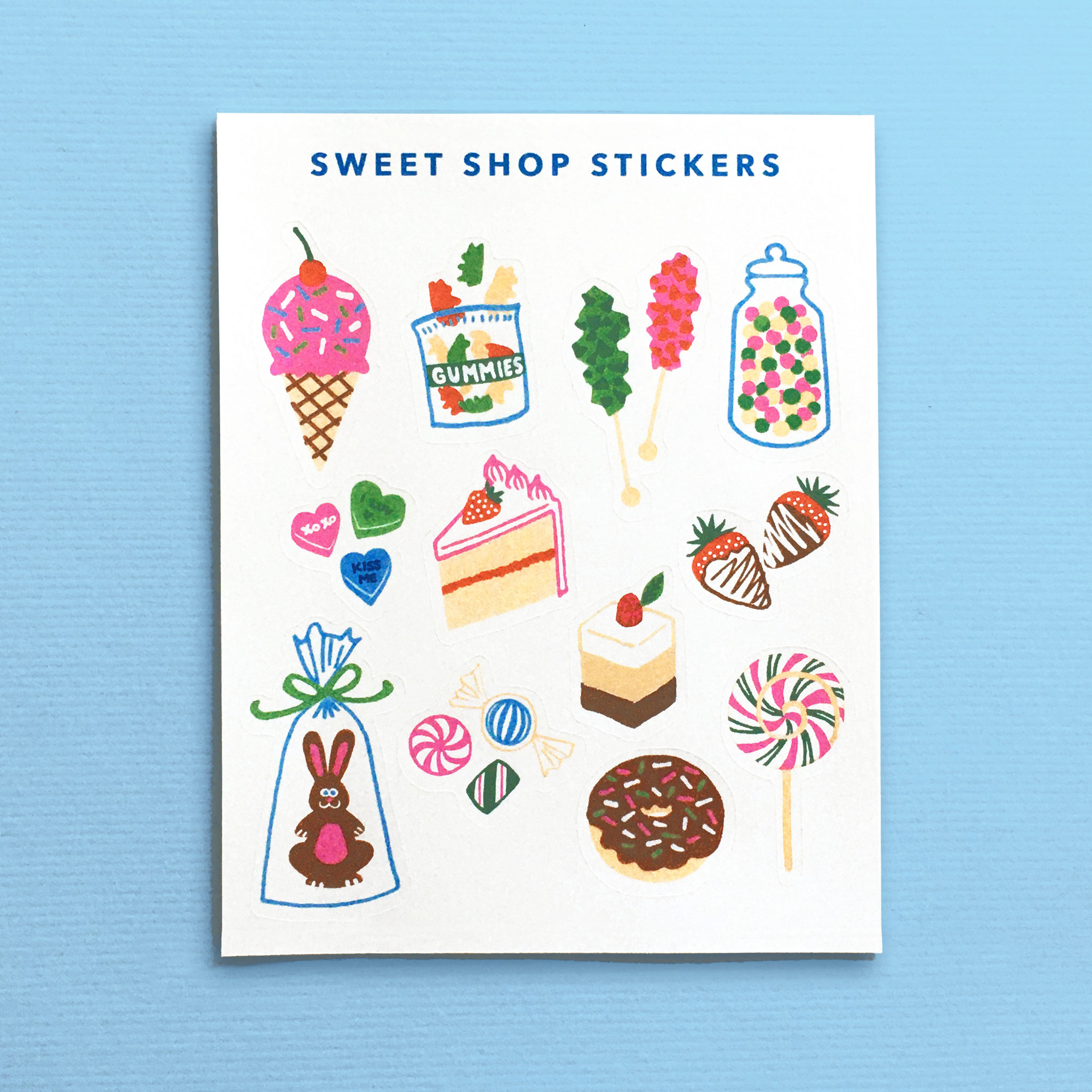 Sweet Shop | Stationery Design cake candy drawing gift tag graphic design hand drawn ice cream illustration stationery stickers sweets