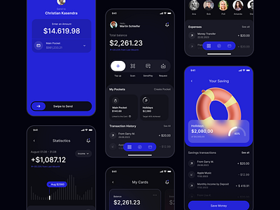 Banking Mobile App - Manage your income android app design finance fintech interface ios mobile mobile app money product audit product desing ui ui design ux ux design ux research