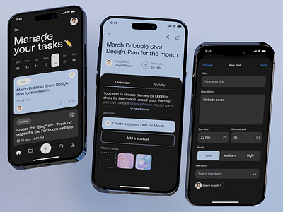 Task Management App: animation app best best app design best dribbble designer best mobile app design best mobile app designs cool cool app designs design mobile top