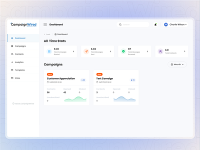 Fivecube x CampaignWired - Marketing Campaign Launcher branding design ecommerce illustration logo marketing product design saas ui ux