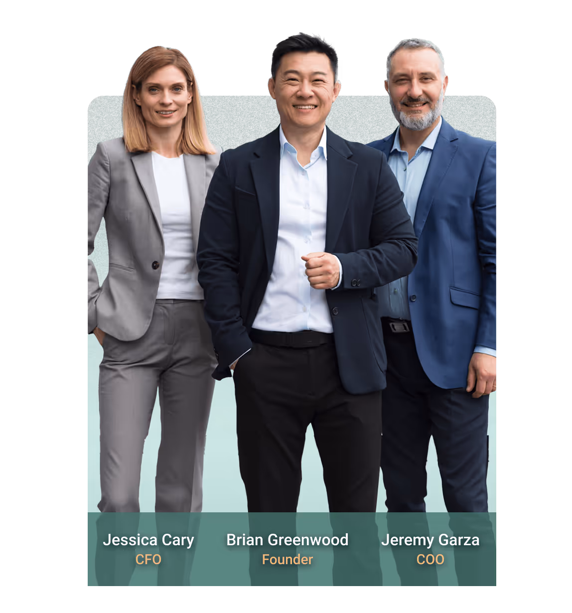 Jessica Cary, Brian Greenwood, Jeremy Garza