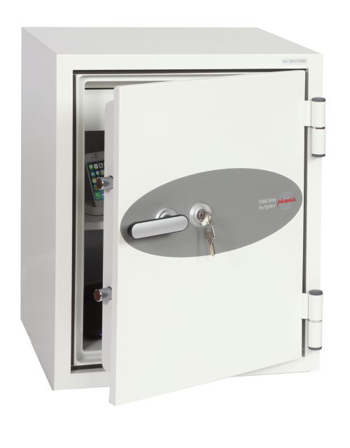 Phoenix Fire Fighter Size 1 Fire Safe Key Lock White FS0441K
