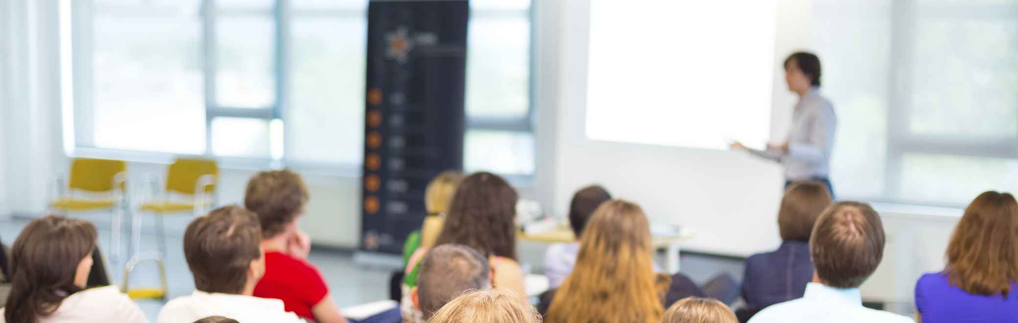 international students at financial aid lecture