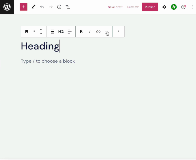 インライン画像を見出しブロックに追加する