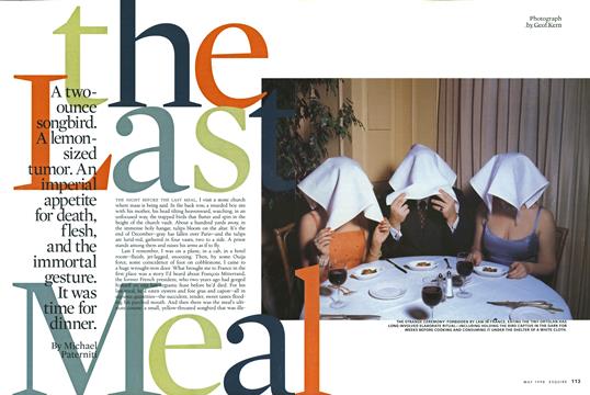 The Last Meal - May | Esquire