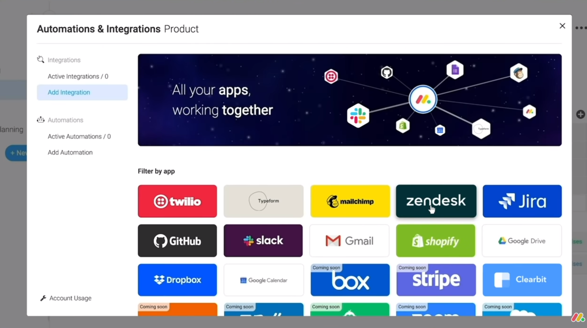 monday.com is working on more integrations