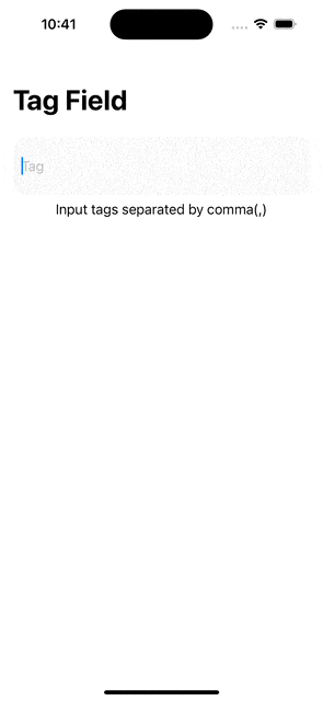 TagTextField                 