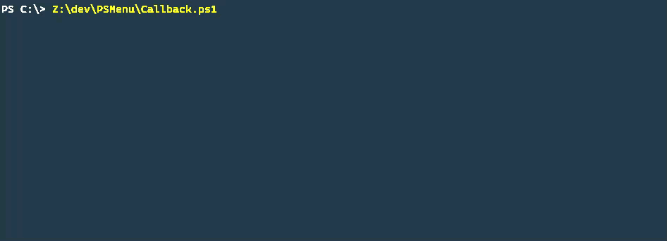 Callback example