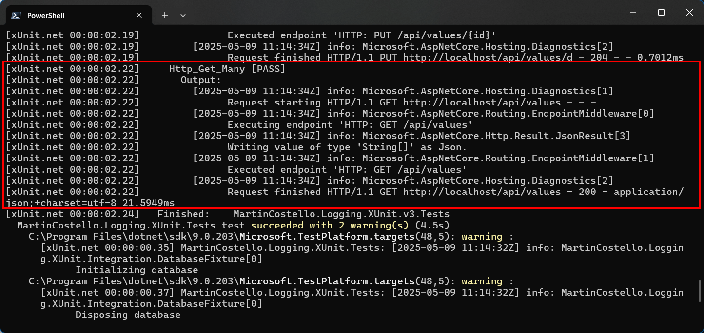 Windows Terminal Output
