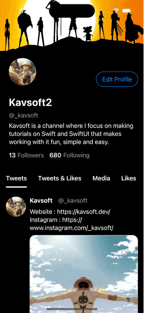 TwitterProfileScrollingView  