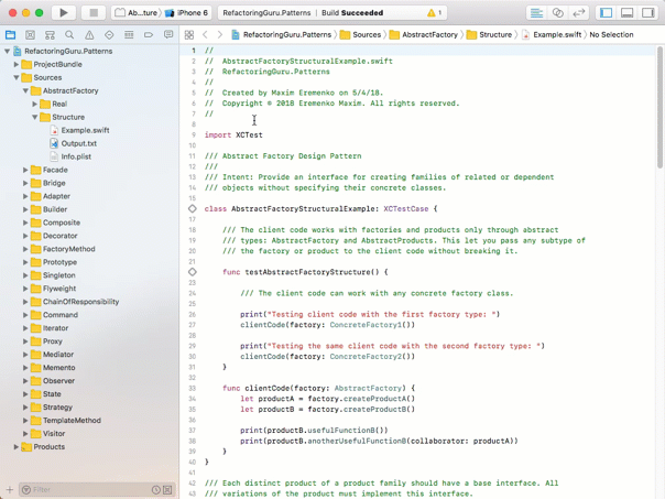 How to launch an example