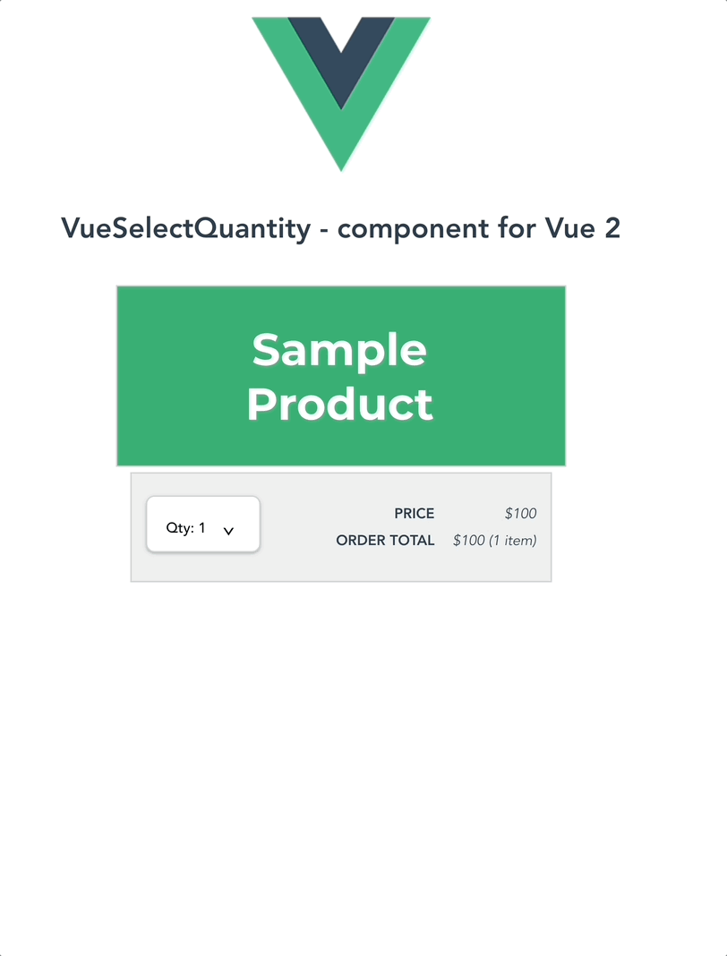 VueSelectQuantity Demo