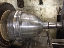 Spinning up a headlight shell