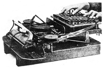 The Brackelsberg, a two-handed type-writing torture device. 