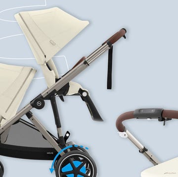 various views of a stylish stroller showcasing its foldable design and key features various views of a stylish stroller showcasing its foldable design and key features