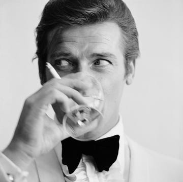 Shaken Not Stirred english actor roger moore, downs a martini, 17th july 1968 moore has recently been awarded his second bravo otto award for most popular television actor, by german magazine bravo, for his mystery spy thriller television series, the saint photo by peter ruckbipsgetty images