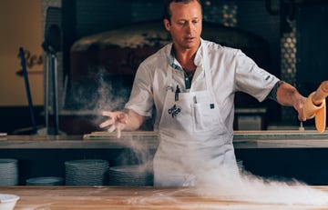 a chef cooking in a kitchen