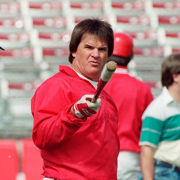Pete Rose Pointing Bat At Camera pete rose pointing bat at camera
