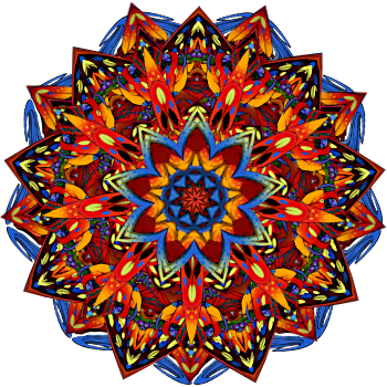 Parrot family kaleidoscope by Saronai