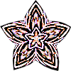 This coral and cream star badge signifies a dragon who's been spotlighted in Diem's Daily Dragons - a thread showcasing some of Saronai's favourite dragons on site.