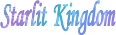 Colorful text that reads 'Starlit Kingdom'