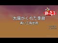 【カラオケ】太陽がくれた季節/青い三角定規