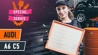 How to change air filter on AUDI A6 C5 Avant [TUTORIAL AUTODOC]