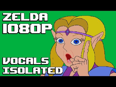 Zelda CDi Zelda All Visible Dialogue (Vocals Isolated) (Green Screen 1080p)