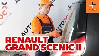 Wie RENAULT GRAND SCENIC 2 Scheibenwischer hinten wechseln TUTORIAL | AUTODOC