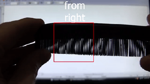 Creating slanted lines with combs