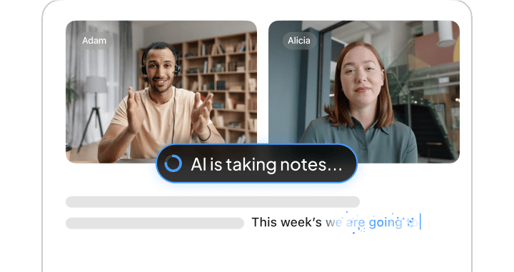 Meetings that take notes.
