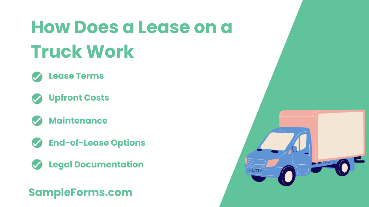 how does a lease on a truck work
