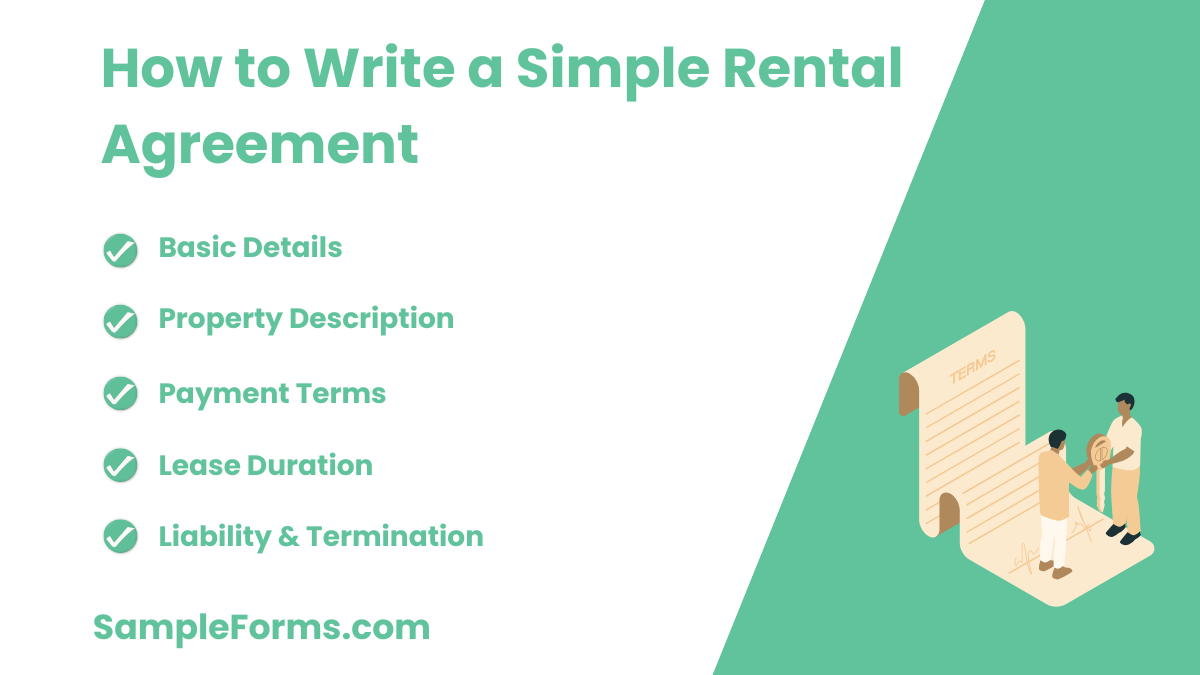 how to write a simple rental agreement 1