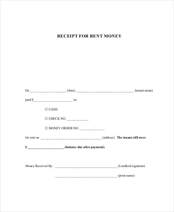 cash rent receipt form1
