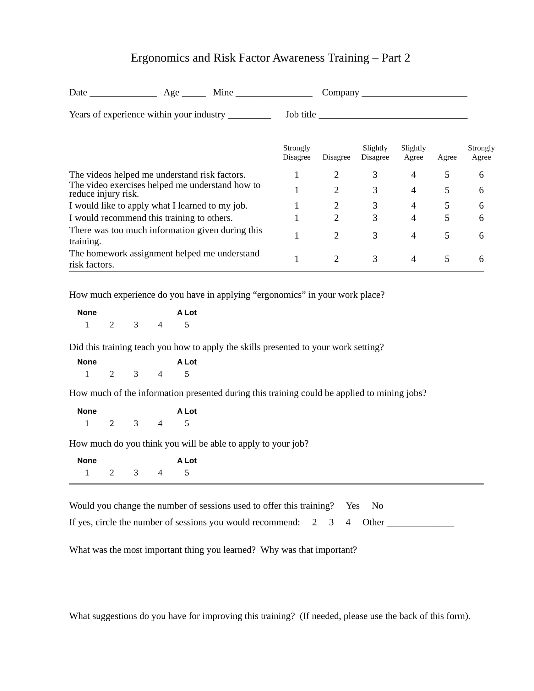 trainee evaluation and feedback form 1